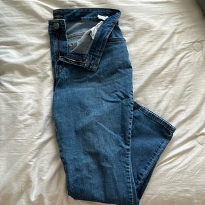 Size 18 mid rise straight leg medium blue denim pants-Lee